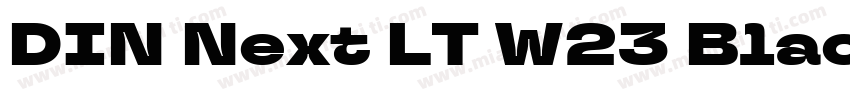 DIN Next LT W23 Black字体转换